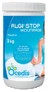 Anti algue moutarde piscine - Algi'Stop Moutarde<br>OCEDIS ® Bidon 1kg
