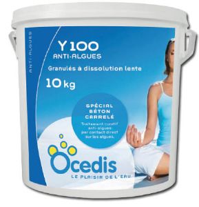 Algicide piscine carrelé - Anti algue Y100<br>OCEDIS ® 10kg