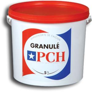 Hypochlorite de calcium granulé pour piscine<br>PCH ® Seau de 5kg